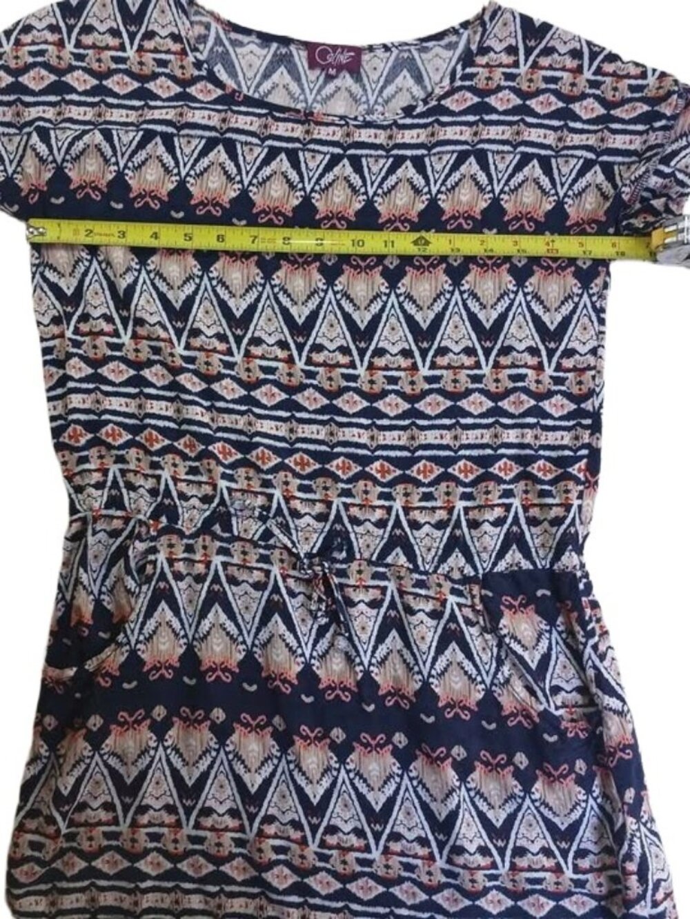 Women's Coline Geometric Print Short Sleeve Dress Top